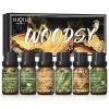 HIQILI Fragrance Oils Set-Woody Theme | TOP 6 Gift Set Use For Aromatherapy,Diffuser,Humidifier,Candles | Car,Home,Hotel,Travel