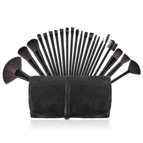 Kaizm 22Pcs Makeup Brush Foundation Eyeshadow Brush Beauty Brush Cosmetic Bag Maquiagem Eyebrow lipstick Make Up Brushes (Handle Color: black)